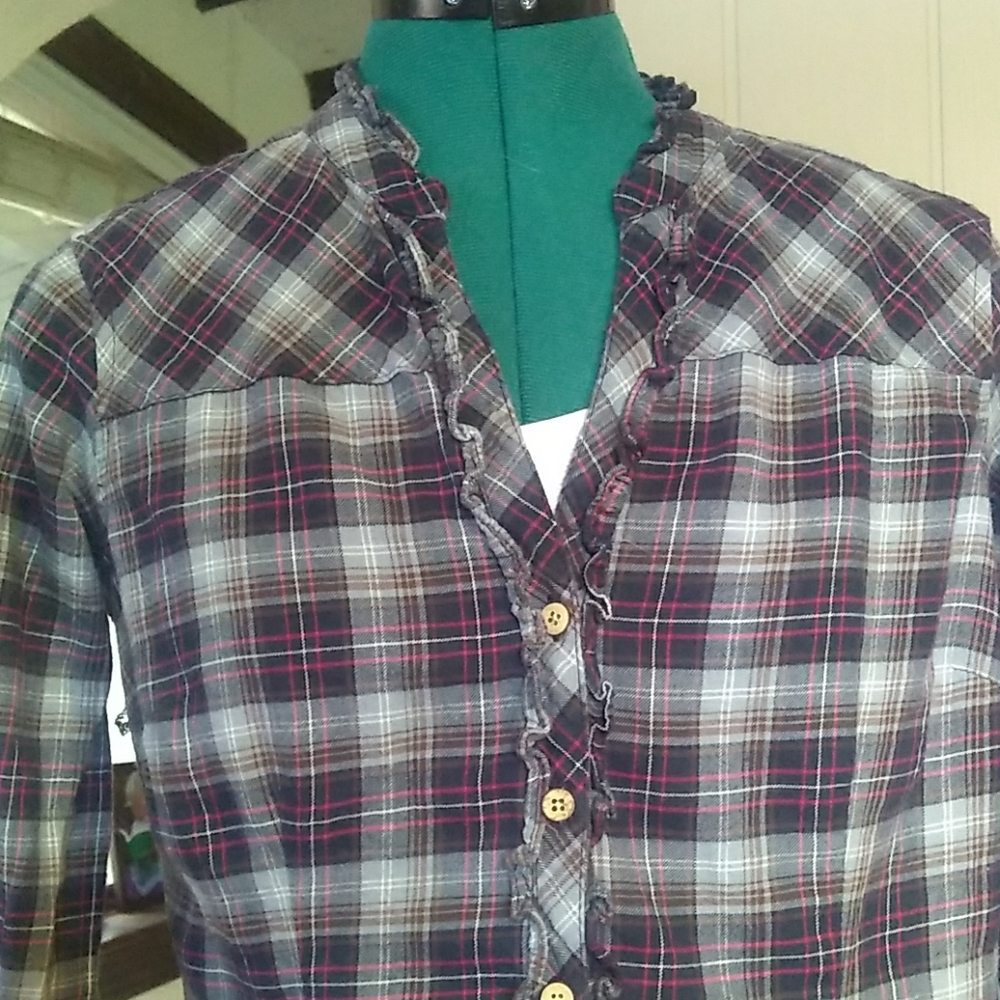 Eddie Bauer Ruffle Flannel
